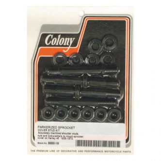 Colony Sprocket Cover Mount Kit in Black Parkerized Finish For 1935-1973 45 Inch SV Models (ARM382989)