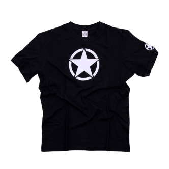 Army Surplus Fostex White Star T-shirt Black Size 2XL (ARM630545)