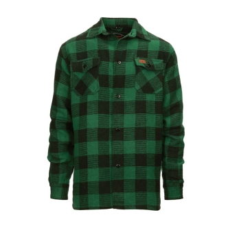 Army Surplus Lumberjack Flannel Shirt Checkered Black/Green Size Medium (ARM419079)