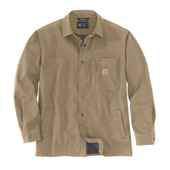 Carhartt Fleece Lined Denim Shirt Jac Dark Khaki Size Small (ARM175469)