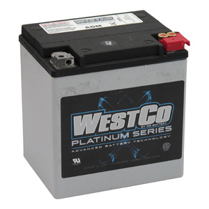 WestCo Sealed AGM Battery For 1997-2023 FLT/Touring; 2009-2023 Trikes (ARM510855)
