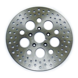 DOSS Front Drilled Stainless Brake Rotor For Harley Davidson 84-99 B.T., TC., XL (ARM554415)