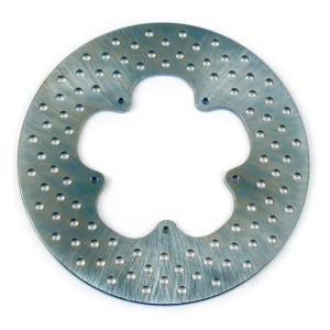 DOSS Front Drilled Stainless Brake Rotor For Harley Davidson 74-77 FX, XL (ARM017415)