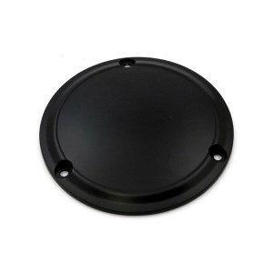 DOSS Stepped Derby Cover (Clutch) In Black Finish For 70-98 B.T. (3 Hole) (ARM380419)