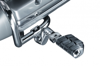 Kuryakyn Dually ISO-Pegs With Offset & 1 Inch Magnum Quick Clamps In Chrome Finish (7976)