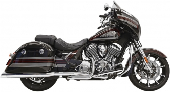 Bassani Exhaust 4 Inch True Duals Exhaust System in Chrome Finish For 2014-2020 Indian Chieftain, Roadmaster & Springfield Models (8C16S)