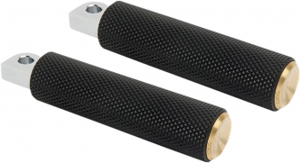 Arlen Ness Fusion Knurled Footpegs In Brass Finish For 2014-2020 Indian Chief & Chieftain Models (I-1323)