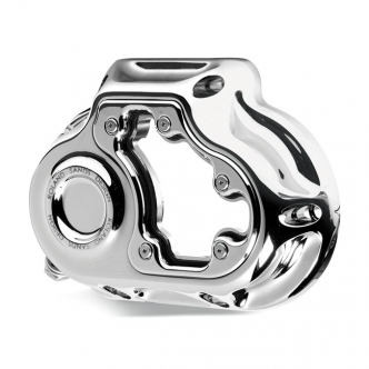 Roland Sands Design Clarity Cable Clutch Transmission End Cover in Chrome Finish For 2018-2023 M8 Softail Models (0177-2074-CH)