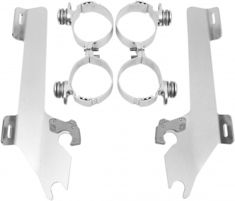 Memphis Shades Batwing Trigger-lock Kit In Polished Finish For Honda Models (Covered Forks) (MEK1903)