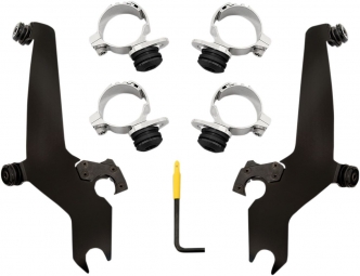 Memphis Shades Sportshield Trigger-lock Mounting Kit In Black For Indian Models  (MEB2018)