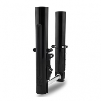 Performance Machine Lower Leg Assembly, Single Disc in Black Finish For 2008-2013 Touring Models (0208-2057-B)