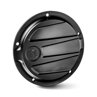 Performance Machine Scallop Derby Cover In Black Ops For Harley Davidson 2015-2022 Touring Models (0177-2058-SMB)