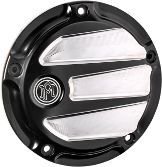 Performance Machine Scallop Derby Cover In Contrast Cut For Harley Davidson 2019-2023 M8 Softail Models (0177-2075M-BM)