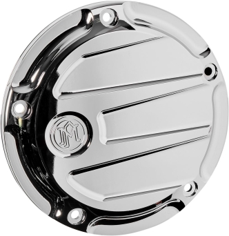 Performance Machine Scallop Derby Cover In Chrome For Harley Davidson 2019-2023 M8 Softail Models (0177-2075M-CH)