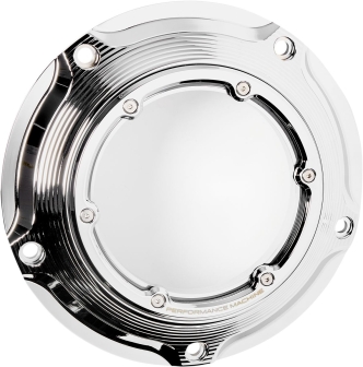 Performance Machine Vision Derby Cover In Chrome Finish For Harley Davidson 2016-2023 Touring/Trike 2015 FLHTCUL, FLHTK & 2007-2015 Touring/Trikes With Narrow Profile Primary Cover (0177-2083M-CH)