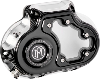 Performance Machine Vision Transmission End Hydraulic Cover In Contrast Cut Finish For Harley Davidson 2014-2020 Touring Models With Fairing (Excl. FLHR/C) (0177-2080M-BM)