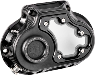 Performance Machine Vision Transmission End Hydraulic Cover In Black Ops Finish For Harley Davidson 2014-2020 Touring Models With Fairing (Excl. FLHR/C) (0177-2080M-SMB)