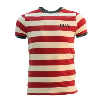 13 & 1/2 Magazine TSR Ringer T-Shirt Red/White Size Small (ARM837095)